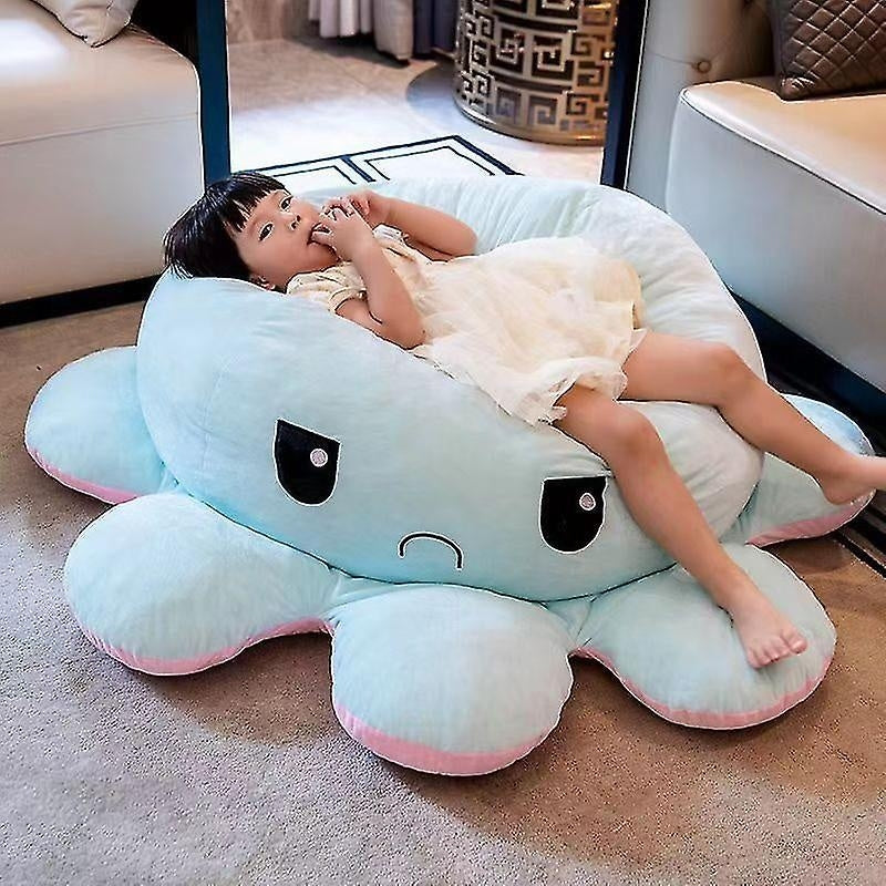 Double-sided blue octopus plush toy, large plush octopus pillow toy blue - Perfect Blue 90cm-max Blue 90cm
