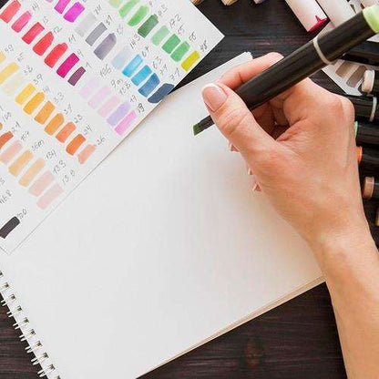 80-pack - Marker Pens with Case - Double-sided - Pens Multicolor multicolor