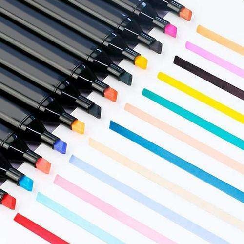 80-pack - Marker Pens with Case - Double-sided - Pens Multicolor multicolor