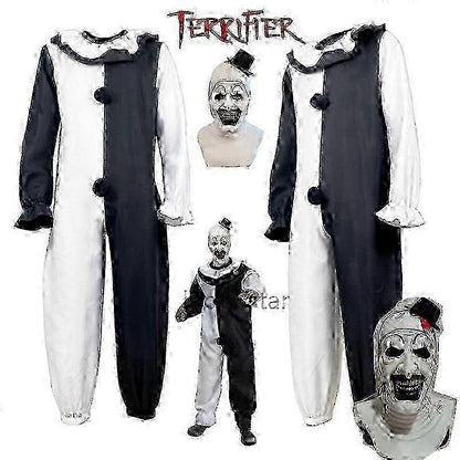 Art The Clown Cosplay Movie Terrifier 2 Art The Clown Cosplay Costume Jumpsuit Mask Halloween Costumes Mask For Men Women