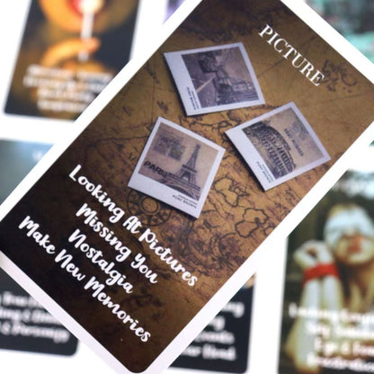 53 Cards Mystic Red Rose Oracle Card Deck 10.3*6cm A Situational Deck Tarot Cards Twin Flame Oracle Cards Love Keywords B- Perf