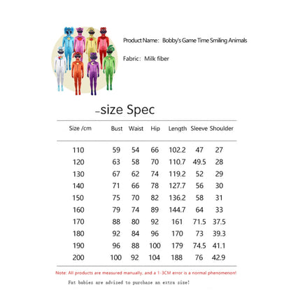 Catnap Animal Jumpsuit Costume for Kids & Adults - Carnival Party Role Play Catnap 140