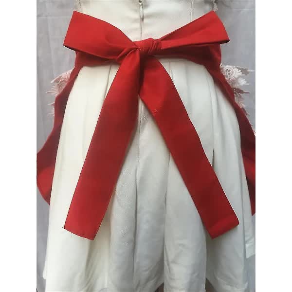 /NN/Adjustable Waterproof Apron Kitchen Cooking Apron for Women with Pockets (Pink)