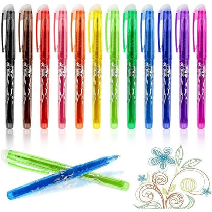 12-pack Erasable Gel Ink Pens - Erasable for precise writing