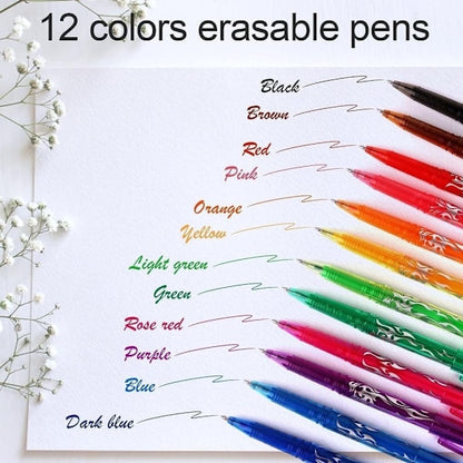 12-pack Erasable Gel Ink Pens - Erasable for precise writing