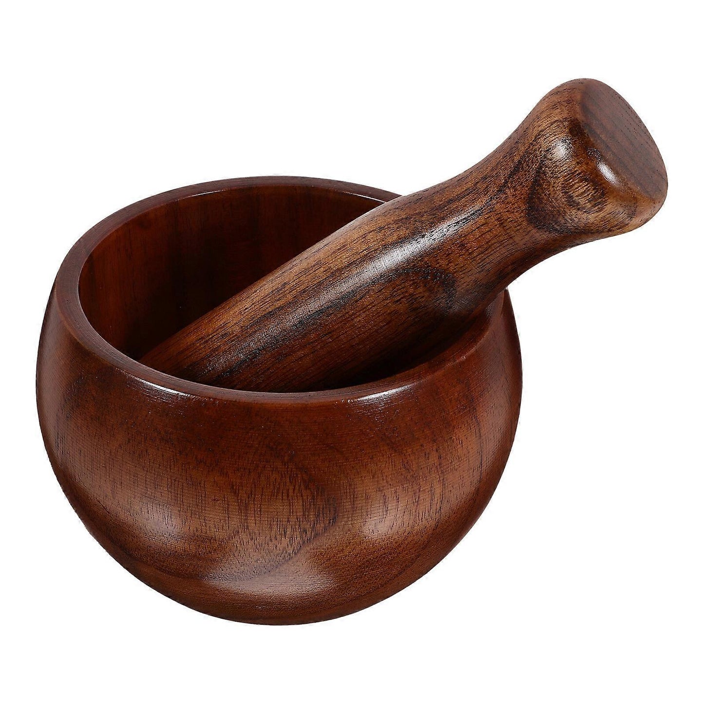 Set Wooden Mortar Pestle Set Kitchen Grinding Bowl Mortar Pestle Set For Guacamole_MGF