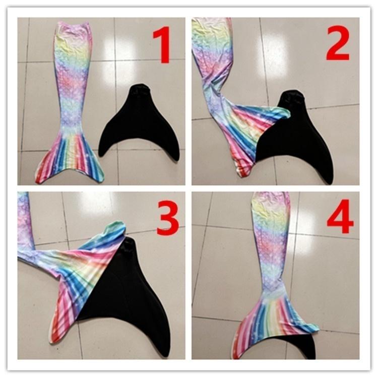 Halloween Deals Mermaid Swimsuit Monofin Mermaid Fins Kids Mermaids Package A (3 pcs Package Pack A (3 pcs) L (7-9 \u00e5r)
