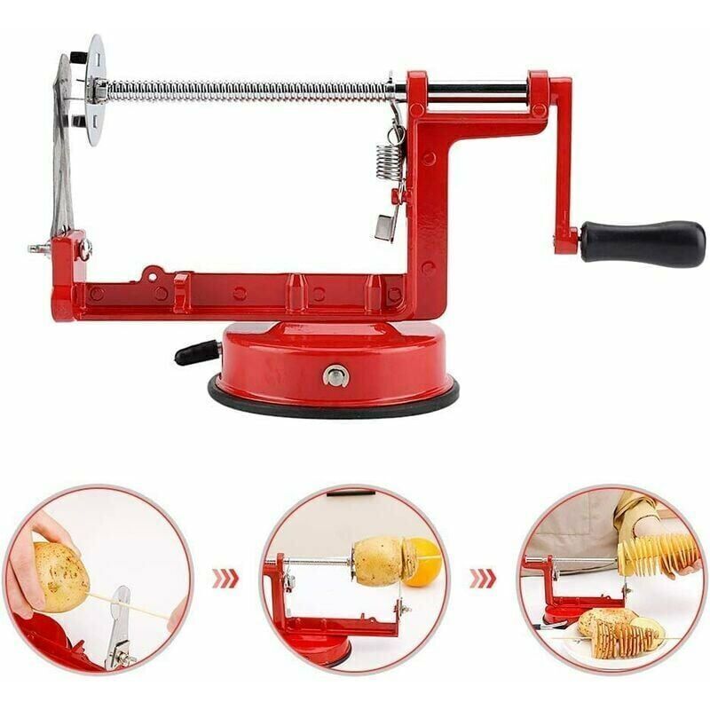 Spiral Cutter Potato Chips Cutter Stainless Steel Potato Peeler Fruit Corer Stir Slicer Cutter, Potato Chips Machine, Tornado Chips