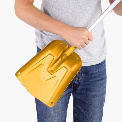 Snow Shovel, Comfortable Handle, Telescopic Snow Shovel Extension, Fine Texture for Outdoor Use (Gold)