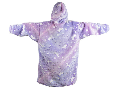 Oversized Hoodie with Hood - Felt_MGF Purple
