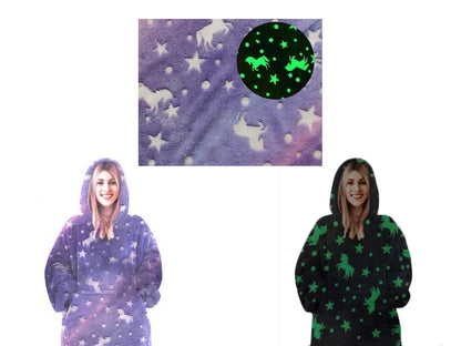 Oversized Hoodie with Hood - Felt_MGF Purple