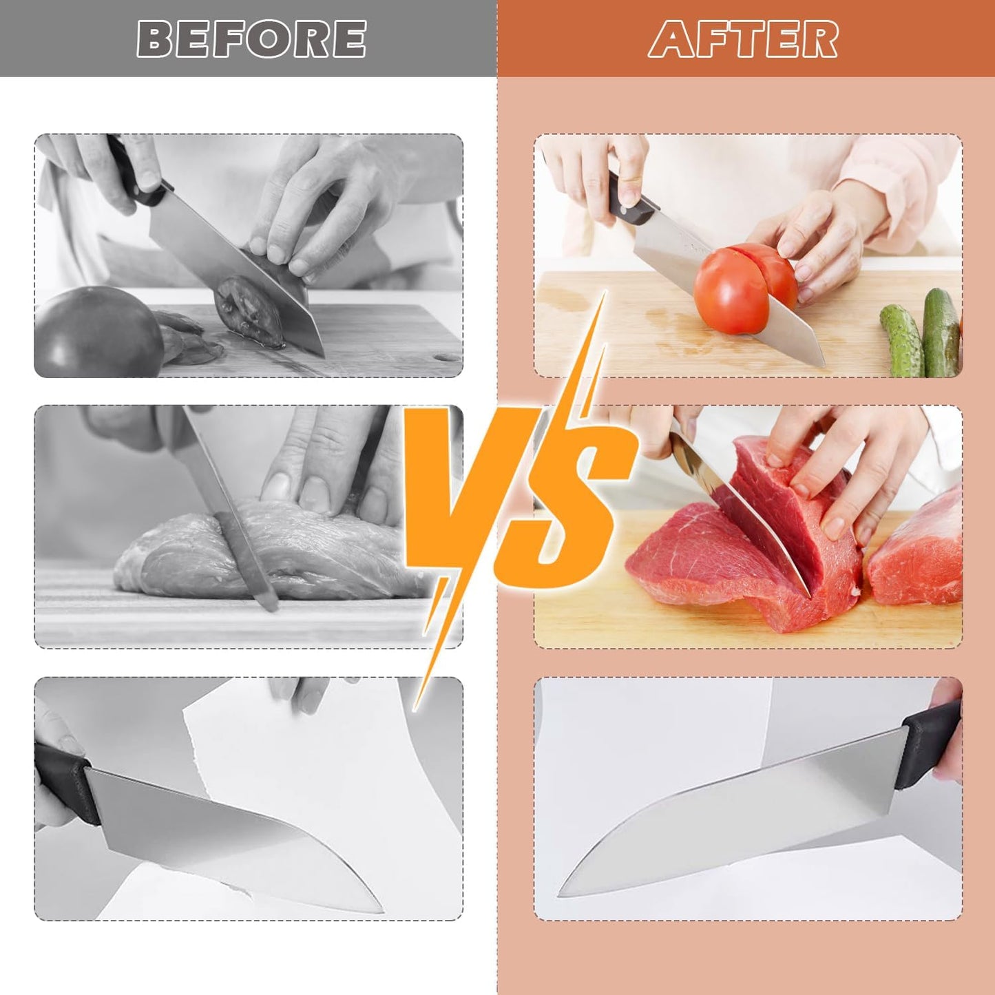 CARLA HOME Rolling Knife Sharpener Kit with 5 Magnetic Angles (12°/15°/17°/19°/22°) for Chef & Home Kitchen Use