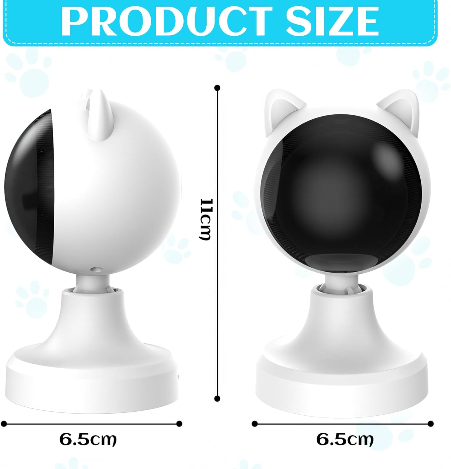 CARLA HOME Interactive Laser Toy for Cats with Adjustable Angle, USB Rechargeable & 2 Speed Modes