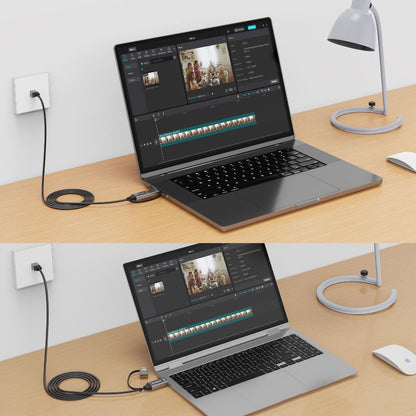 mbeat Tough Link 2m USB & USB-C to RJ45 Ethernet Cable - Space Grey