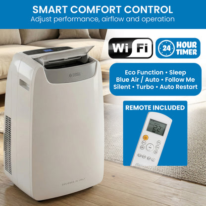 Olimpia Splendid 3.5kW Portable Air Conditioner with Wifi & Remote AIRPRO14HP