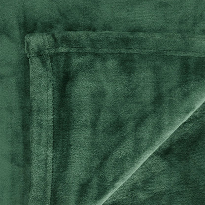 In 2 Linen 350GSM Plush Ultra Soft Velvet Touch Blanket Forest Double/Queen