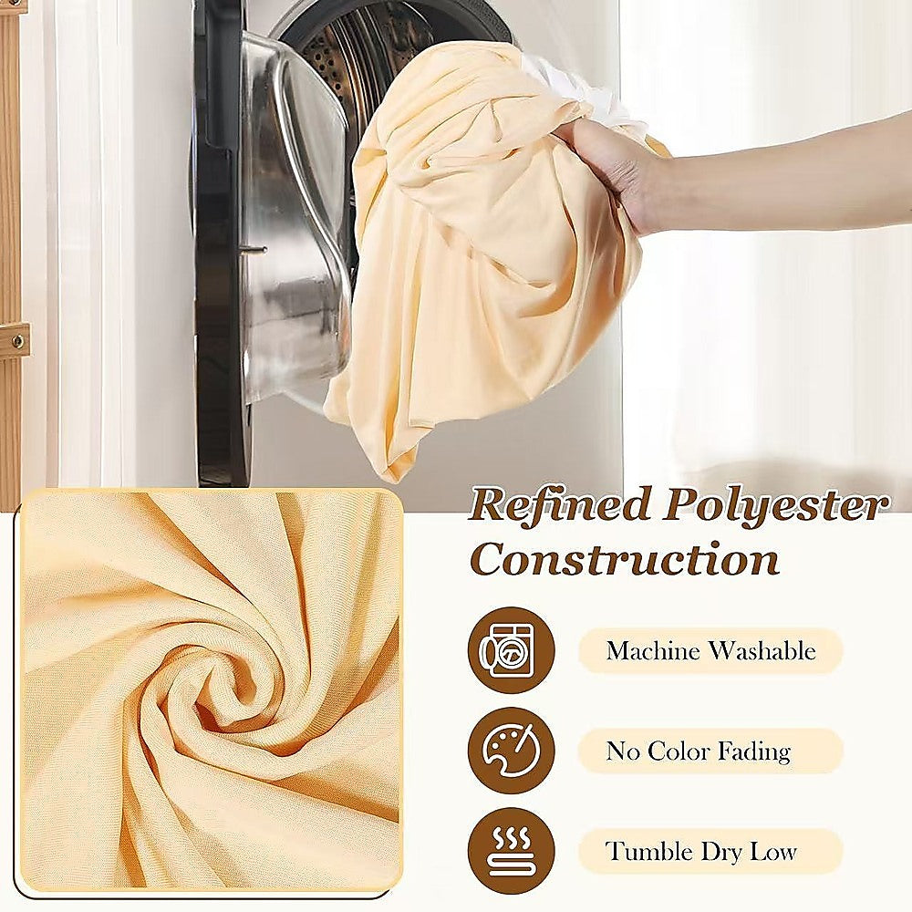 Arch Backdrop Stand with White & Yellow Cover Set for Weddings Events