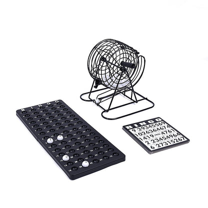 Bingo Game Set with Cards Balls and Cage for Family Party Fun