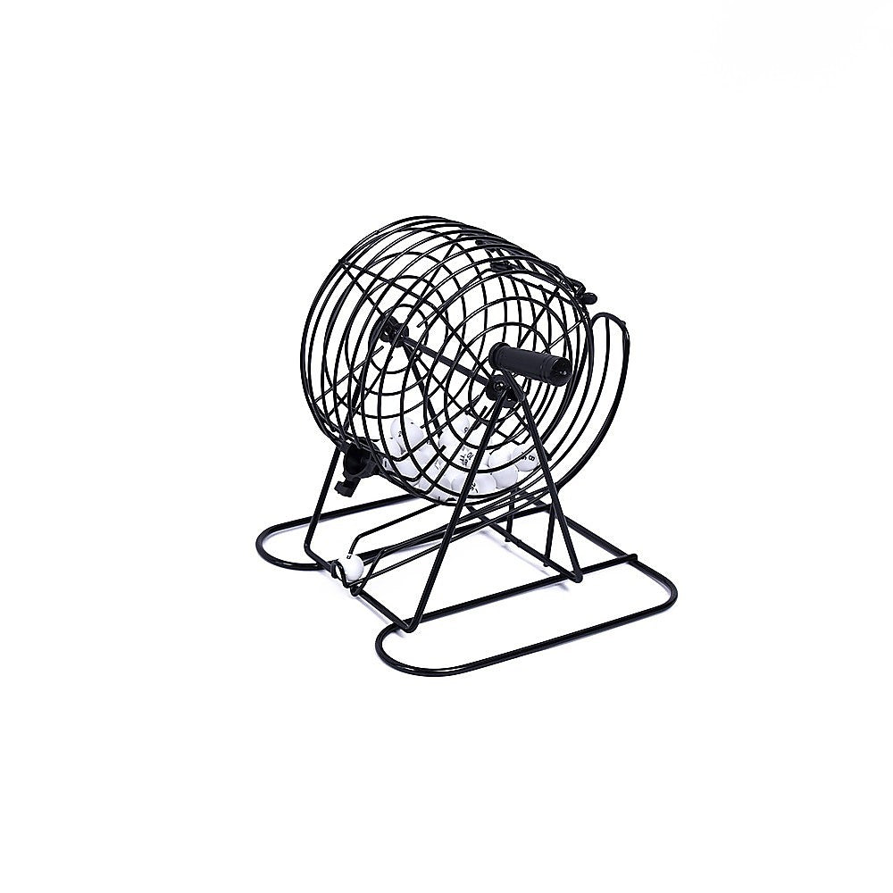 Bingo Game Set with Cards Balls and Cage for Family Party Fun