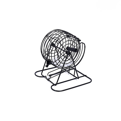 Bingo Game Set with Cards Balls and Cage for Family Party Fun