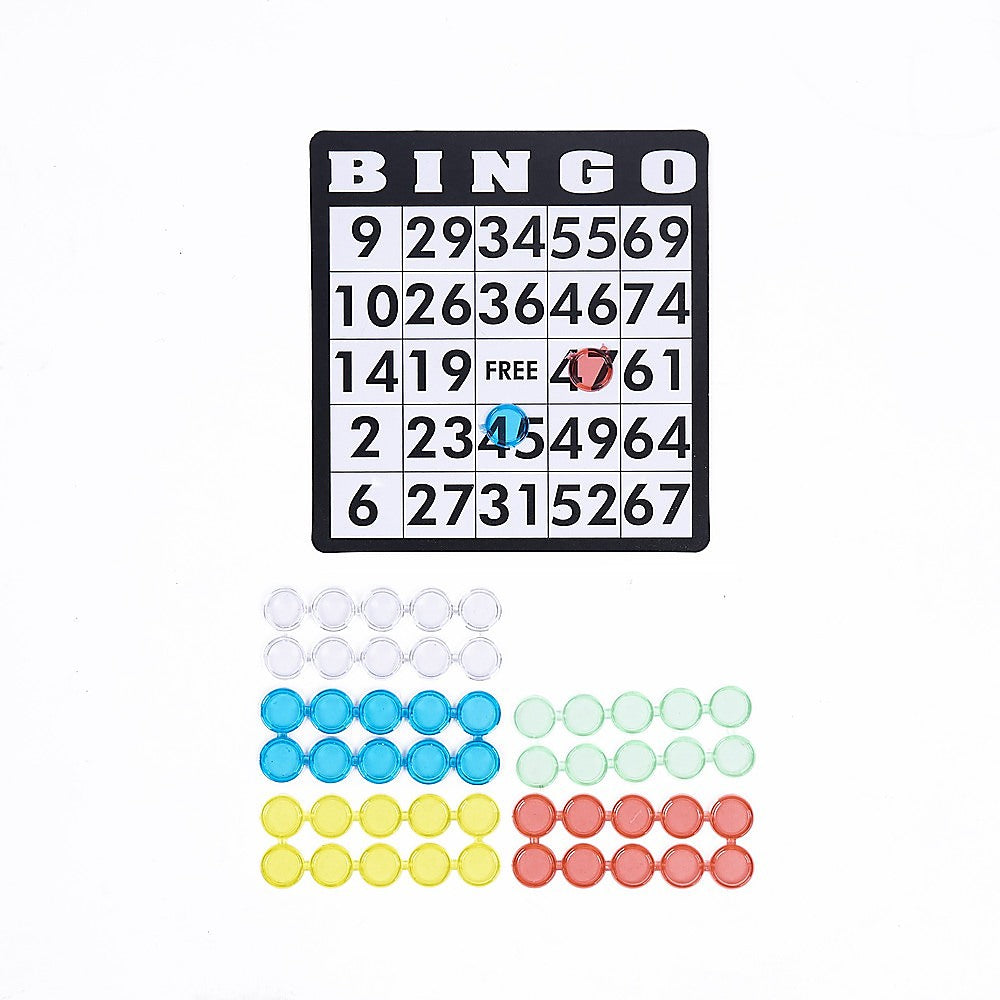 Bingo Game Set with Cards Balls and Cage for Family Party Fun