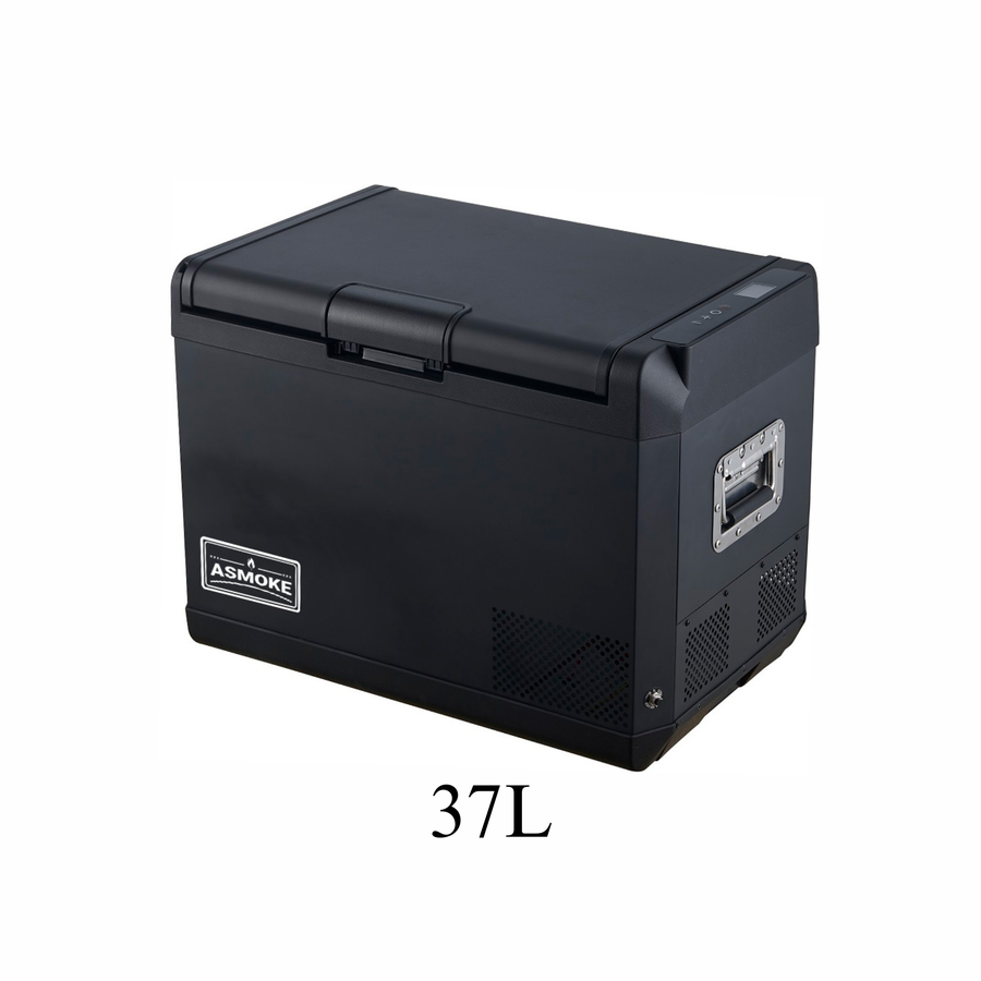 ASMOKE Premium Mini Fridge | 37L Compact Refrigerator with Roll-Bond Evaporator & Internal Light