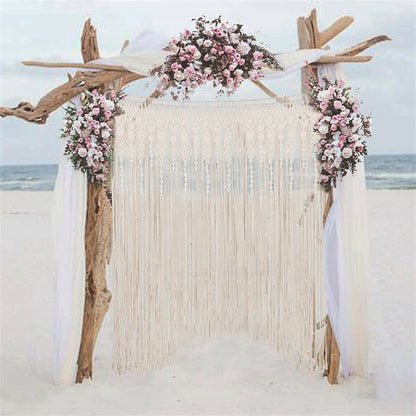 Boho Chic Macrame Tapestry Wedding Backdrop Arch Door Window Hanging Curtains