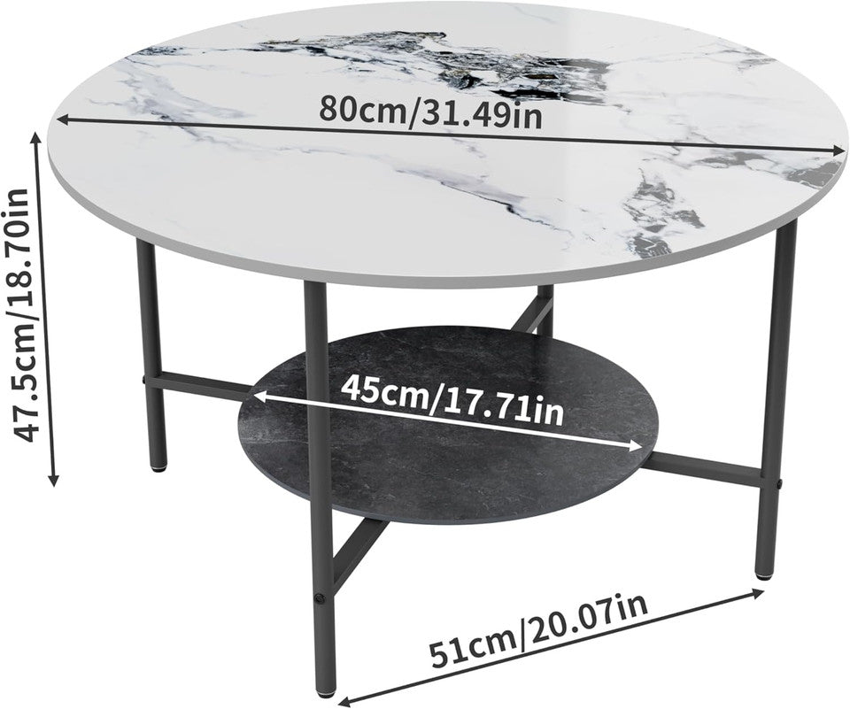 2-Tier Sintered Stone Coffee Table