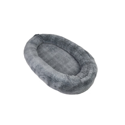 Xxl Human-Sized Dog Bed Washable Orthopedic Pet Bed Bean Bag With Soft Blanket