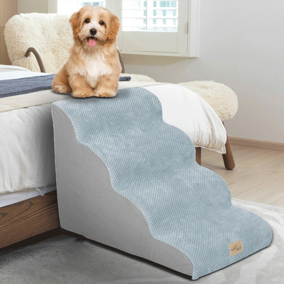 Curved Dog Ramp Stairs for Training & Bed