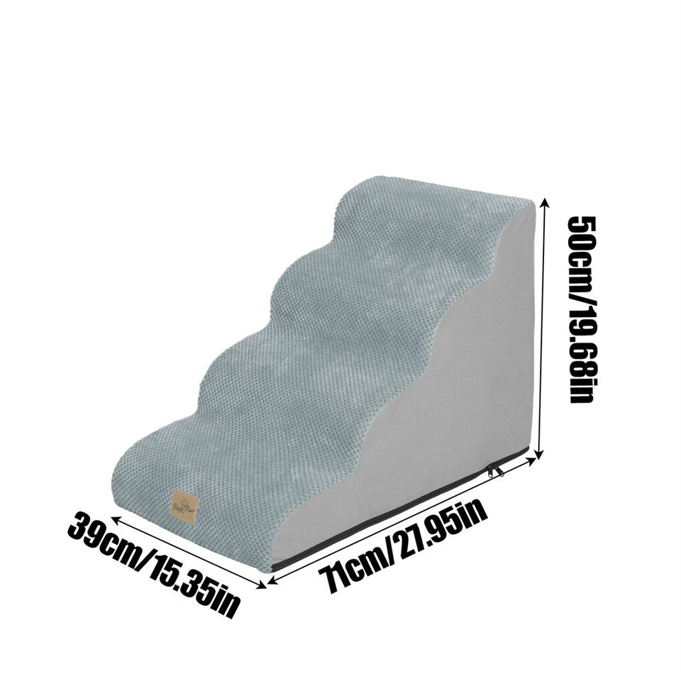 Curved Dog Ramp Stairs for Training & Bed