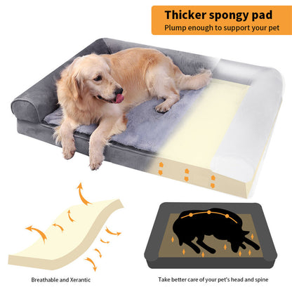 Orthopedic Dog Bed with Bolster Comfort Mattress