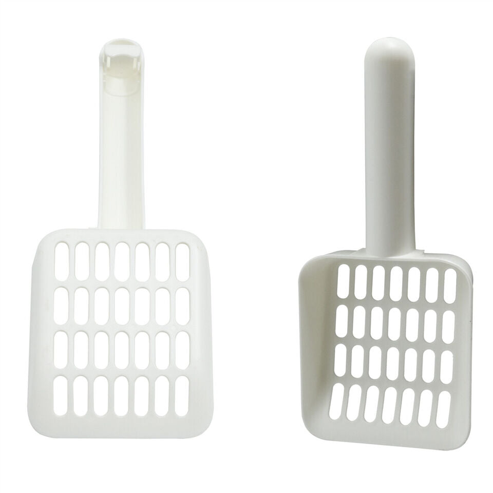 Stainless Steel Enclosed Cat Litter Box Top Exit Pet Toilet Box w/ Litter Scoop