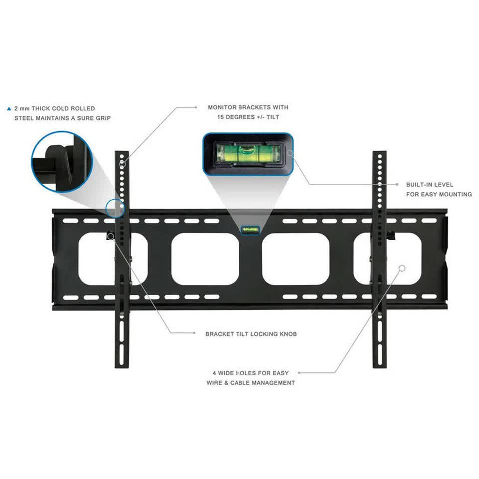 TV Wall Bracket Fixed Tilting For Large 32-75" Inch LG Samsung Flat Screen