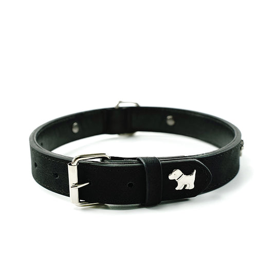 2 PCS Soft Leather Dog Collar - Adjustable & Durable for Medium/Large Dogs S-(48*2.0cm)