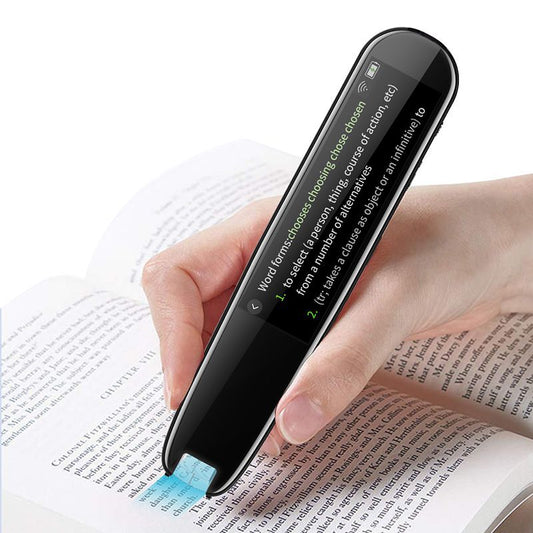 Smart AI Scan & Voice Translator Pen - 112+ Languages, Offline Mode, HD Touchscreen & Dictionary(black)