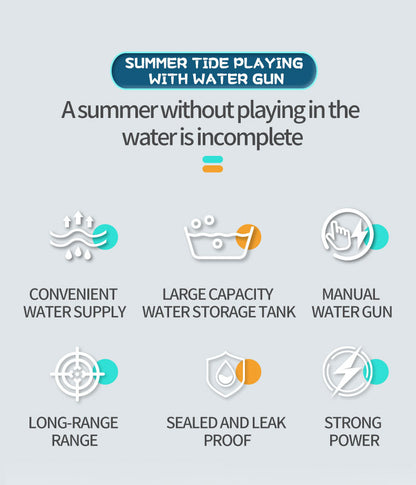 Electric Water Gun Automatic Continuous Fire Squirt Toy 8m Range Rechargeable Battery Outdoor Pool Beach Fun Pink