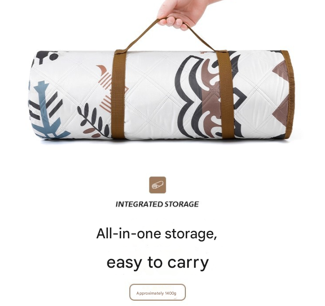 Vehicle Assembly Extra Large 200x200cm Waterproof Picnic Mat - Portable Thickened Oxford Cloth Outdoor Camping Blanket for Beach, Parks and Family Outings