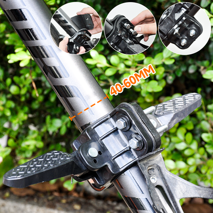 3 In 1 Kids Bike Mounted Front Seat Detachable With Handlebar Foot Pedal Bicycle Seat for Children 1-8 Years Compatible with All Adult Mountain Bikes