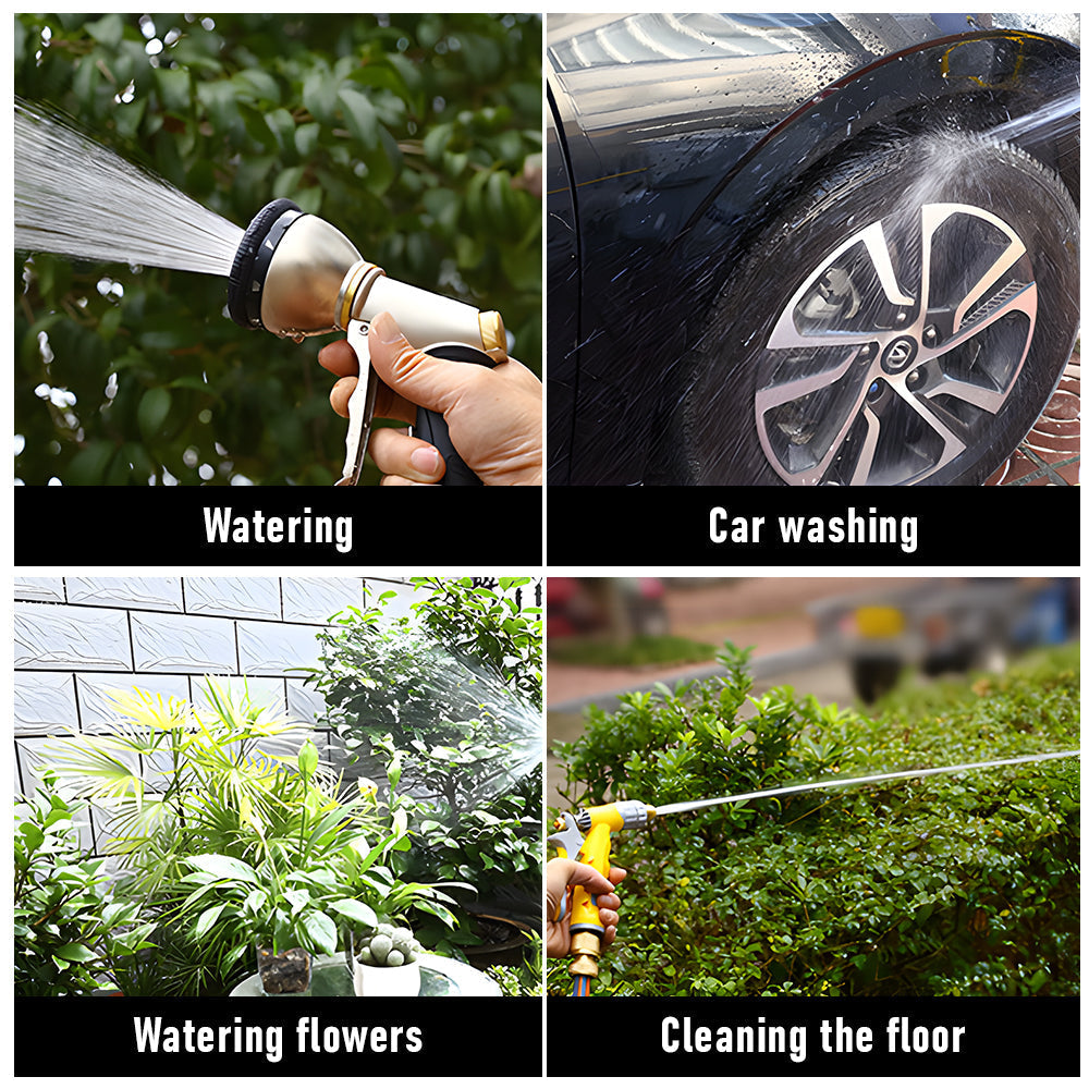 Large Stainless Steel Garden Hose Reel Cart Portable Pipe Holder With Rainproof Sunscreen Protection Lid and Crank Handle