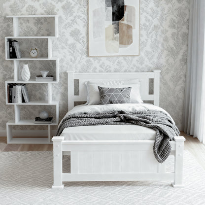 Artiss King Single Bed Frame and Bookshelf