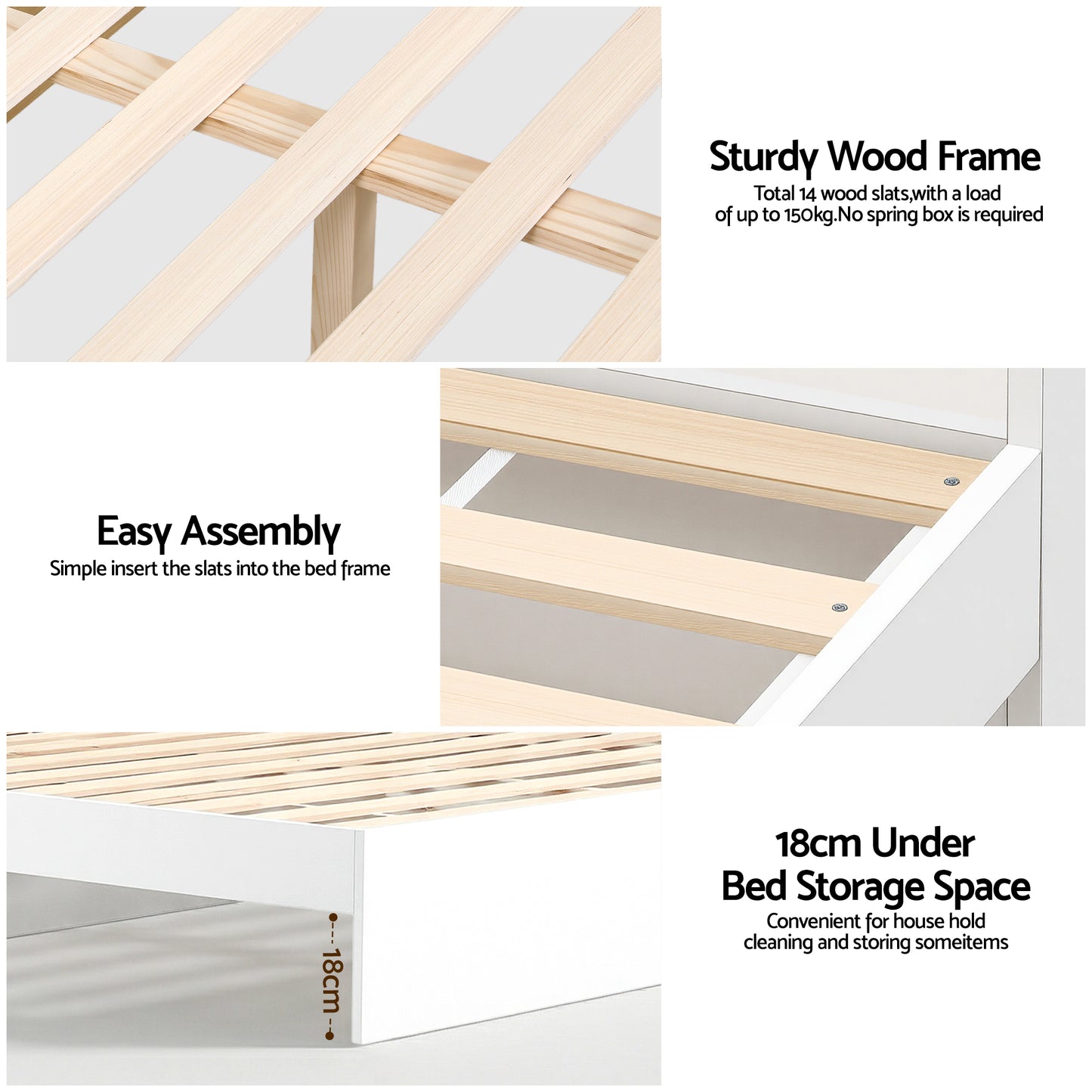 Artiss Bed Frame Single Size with Charging Ports and 2 Drawers AURA