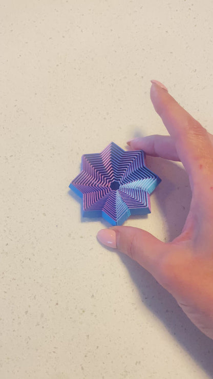 Blue And Purple Star 3D Fidget Sensory Toy